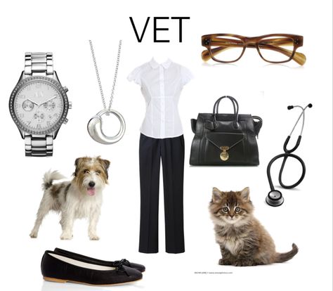 Vet work outfit  Polyvore Veterinarian Outfit Style, Veterinarian Outfit, Vet Outfit, Work Outfits Polyvore, Future Veterinarian, Vet Practice, Outfit Polyvore, Gacha Stuff, Work Clothes