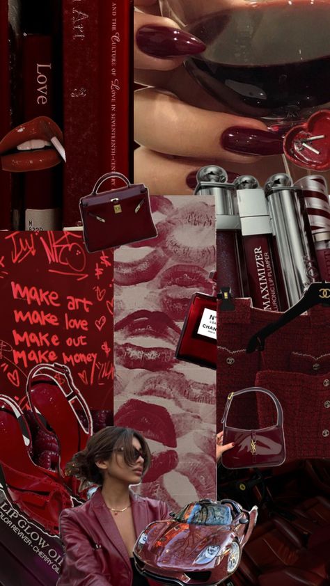 Burgundy, red wine, cherry red aesthetic. The winter colour Gothic Romance Aesthetic, Cherry Red Aesthetic, Burgundy Aesthetic, College Wallpaper, Red Aura, Red Aesthetic Grunge, Michael Jackson Wallpaper, Cherry Red Color, Makeup Bag Essentials