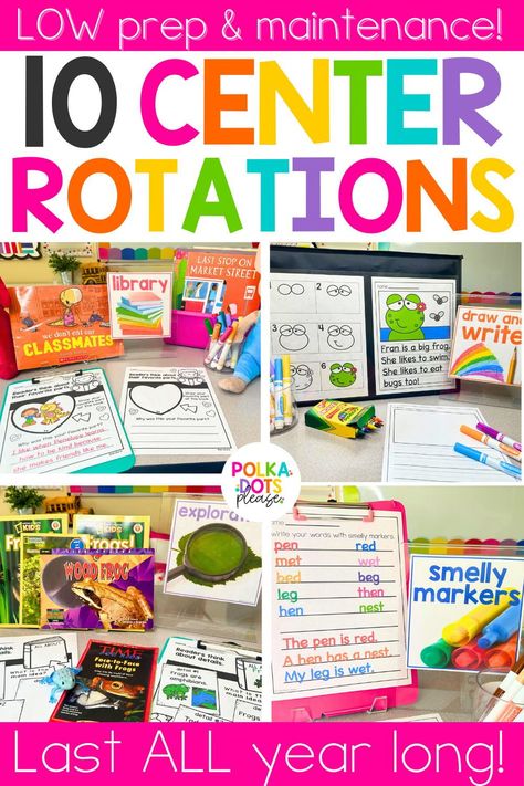 Make center time in your classroom one that is filled with engaged learning and exploration. As students work independently you are ready to work with reading groups or do small group instruction.  But getting your centers set up is the beginning.  This blog post details your step by step process for setting up a center rotation that your students will love.  It includes literacy center and math center ideas as well as tips for organizing centers all year long. Centers For Elementary Classroom, Kindergarten Center Ideas Literacy, Organizing Kindergarten Classroom, Guided Reading Kindergarten Step By Step, Kindergarten Classroom Organization Center Rotations, Centers In Kindergarten Classroom, Homeschool Centers Work Stations, Kindergarten Reading Center Ideas, Prek Classroom Centers Setup