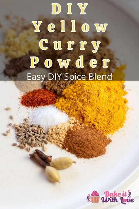 Diy Curry Powder, Curry Seasoning Spice Mixes, Yellow Curry Powder Recipes, Curry Spice Mix Recipes, How To Make Curry Powder, Mustard Powder Recipes, Curry Seasoning Recipes, Curry Spice Recipe, Yellow Curry Sauce Recipe