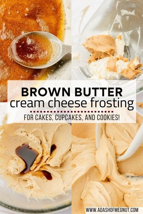 Cream Cheese Frosting Dip, Cream Cheese Frosting Desserts, Brown Butter Cream Cheese Frosting, Brown Butter Cream Cheese, Brown Butter Frosting, Butter Cream Cheese Frosting, Frosting Recipes Easy, Cream Cheese Buttercream, Fabulous Cakes