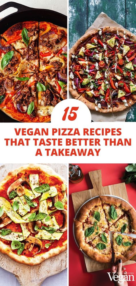 Vegan pizzas Vegetarian Pizza Ideas, Vegan Flatbread Pizza, Vegan Pizza Toppings, Vegan Pizza Recipes, Barbecue Pizza, Vegan Flatbread, Vegetarian Pizza Recipe, Pizza Pies, Best Vegan Cheese