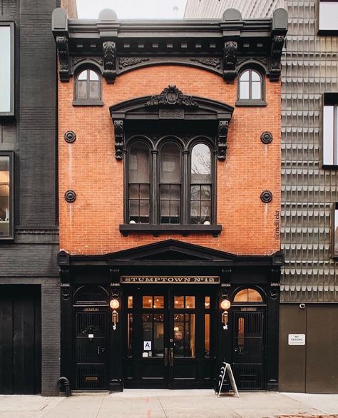 Old Firehouse, Pretty City, Stumptown Coffee, San Myshuno, Shop Facade, Traditional Home Decor, Storefront Design, Coffee Shop Aesthetic, Building Illustration