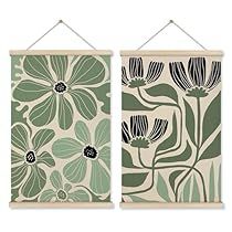 Room Poster Wall, Bedroom Wall Art Ideas, Printing Artwork, Sage Green Flowers, Art Hanger, Toddlers Room, Boho Art Deco, Floral Wall Hanging, Wall Art Preppy