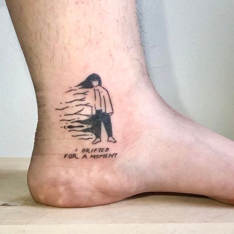 A dissociating bebe: sticknpokes Liminal Tattoo, Escape Tattoo, Double Tattoo, Silly Tattoos, Quote Tattoo Ideas, Inspiring Quote Tattoos, Interesting Tattoos, Earthy Tattoos, Stick Poke Tattoo