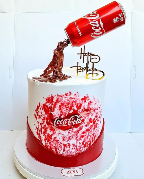 Coke Cake, Coca Cola Cake, Cola Cake, Always Coca Cola, Creative Cake Decorating, Cake Creations, Creative Cakes, Party Cakes, Party Birthday