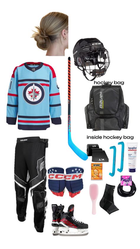 ice hockey outfit Ice Hockey Outfit, Hockey Outfit, Hockey Outfits, Hockey Girl, Hockey Game, Ice Hockey, Ice Skating, Skating, Game Day