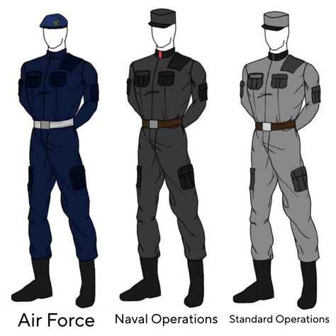 While a majority of tasks done by the CSF are required too and can usually been done in Armor or bodysuit, those aren't permitted to be worn all the time hence the work uniforms. You'll mostly see Officers wearing them as usually they aren't in harms way and don't require armor (though 9 times out of 10 you'll see them wear armor anyways). Naval Operations and Air Force are the main benefactors of work uniforms but Standard Operations have them as well. Officer Uniform Design, Sci Fi Officer Uniform, Futuristic Military Uniform, Military Uniform Design, Military Uniform Concept Art, Sci Fi Military Uniform, Sci Fi Uniform, Royal Military Uniform, Aged Clothing