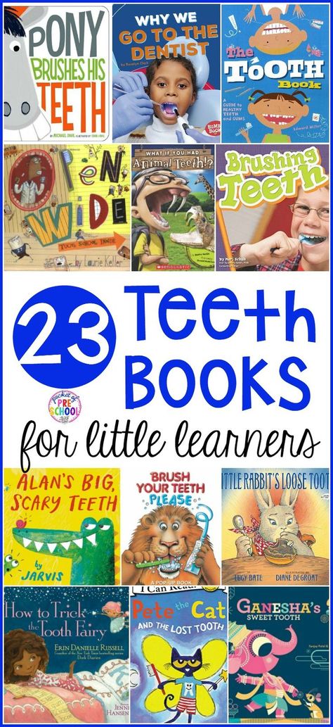 Dentist Books For Preschool, Dental Lesson For Preschool For Kids, Dental Heath For Preschool, Dental Education For Kids, Teeth Preschool, Dental Health Books, Dental Awareness, Dental Health Week, Health Preschool