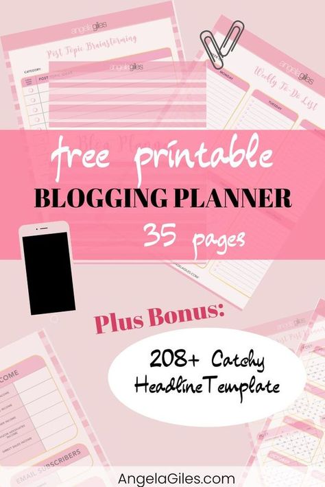 Headline Template, Blogging Planner, Blog Planner Printable, Work Lifestyle, Blog Schedule, Printable Downloads, Ultimate Planner, Blog Planning, Blogging Resources