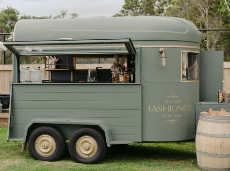 Mobile Bar - Mornington Peninsula - Gather Round Produce Trailer, Old Fashioned Bar, Float Bar, Horse Float, Coffee Food Truck, Mobile Cocktail Bar, Bar On Wheels, Mobile Coffee Shop, Coffee Trailer