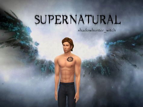 Dean Winchester Hair, Sims 4 Stories, Supernatural Bloopers, Supernatural Tumblr, Sims 4 Tattoos, Supernatural Tattoo, Supernatural Imagines, Supernatural Wallpaper, Sims 4 Game Mods