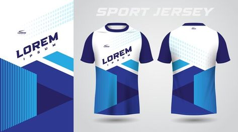 Blue And White Layout Tshirt Vectors, Photos and PSD files | Free Download Tshirt Layout, Sport Jersey Design, Blue Layout, White Layout, Sports Tshirt, Sports Tshirt Designs, Design For T Shirt, Sports Jersey Design, Sport Jersey