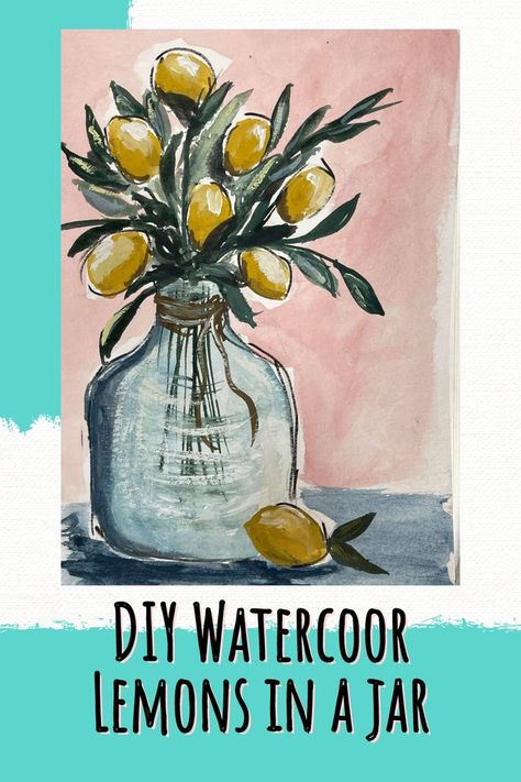 Summer Art Ideas, Social Easel, Sketch And Paint, Watercolor Painting For Beginners, The Art Sherpa, Paint Studio, Learn To Sketch, Lemon Art, Summer Painting