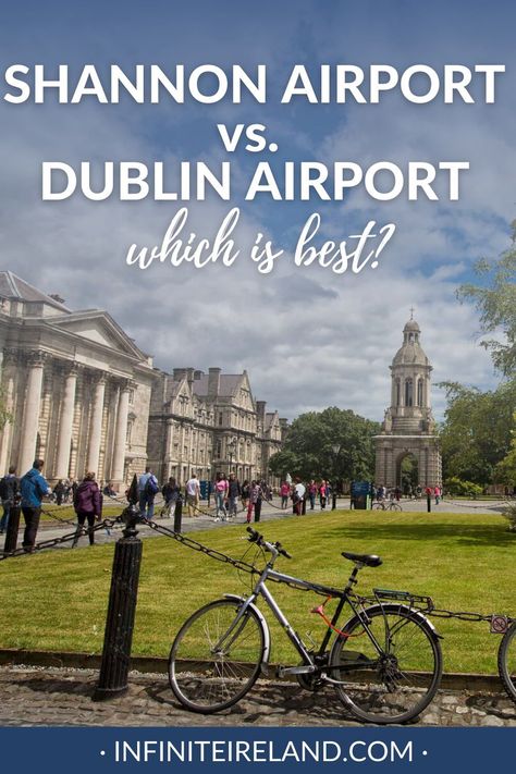 For flying to Ireland, you'll want to pick the best Ireland airport for your trip. This guide breaks down the differences and pros and cons of Shannon Airport, Ireland vs Dublin Airport, Ireland, These are the main airports in Ireland and this guide will help you decide which is best for you and your Ireland vacation. Shannon Ireland Things To Do In, Shannon Ireland, Places To Stay In Ireland, Airport Guide, Paris Airport, Ireland Itinerary, Dublin Airport, England Trip, Travel Ireland