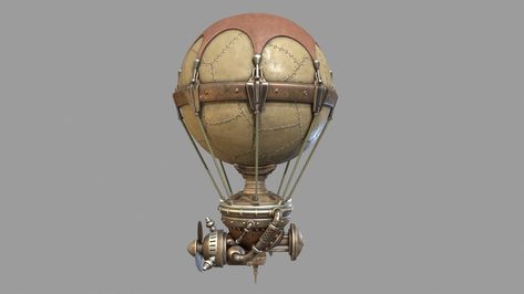 "Steampunk Aerostat" by /yanix Steampunk Balloon, Balloon Car, Balloon Cars, Alevel Art, Cardboard Model, 8 Bit, Crafts To Do, Hot Air Balloon, Air Balloon