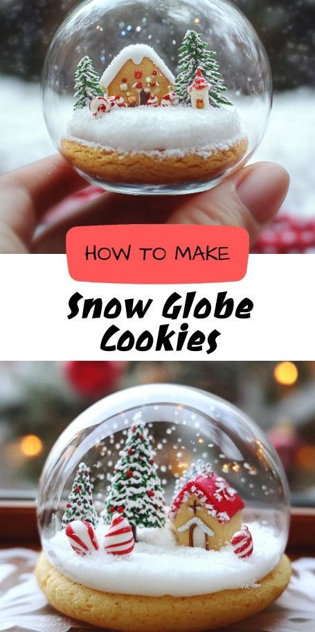 Whimsical Snow Globe Cookies Recipe - Perfect Holiday Treats! Discover how to make enchanting Snow Globe Cookies that capture the magic of winter. Delight your guests with buttery sugar cookies adorned with sweet glaze and edible glitter, ideal for festive gatherings. Fun and easy to make, these cookies are a treat for baking enthusiasts and the whole family. #SnowGlobeCookies #HolidayBaking Edible Glitter Recipe, Snow Globe Cookies, Globe Cookies, Snowglobe Cookies, Snow Cookies, Buttery Sugar Cookies, Cookie Contest, Sweet Glaze, Winter Cookie