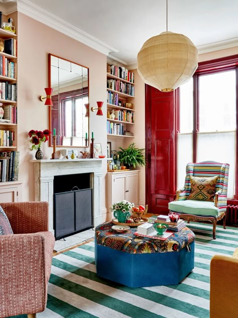 Is woodwork the key to a cohesive colour scheme? | House & Garden Lonika Chande, Upholstered Ottomans, Hampstead House, Breakfast Room Green, Stoke Newington, Daybed Design, Paint And Paper Library, Samuel And Sons, Cement Floor