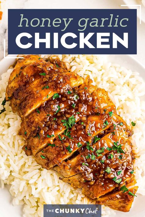 Chicken Recipes In A Pan, Honey Dijon Garlic Chicken, Chicken On Pan Recipes, Garlic Chicken Recipes Healthy, Healthy Chicken Glaze, Honey Garlic Balsamic Chicken, Firebirds Honey Garlic Chicken, Honey Garlic Chicken Without Soy Sauce, Honey Glazed Grilled Chicken