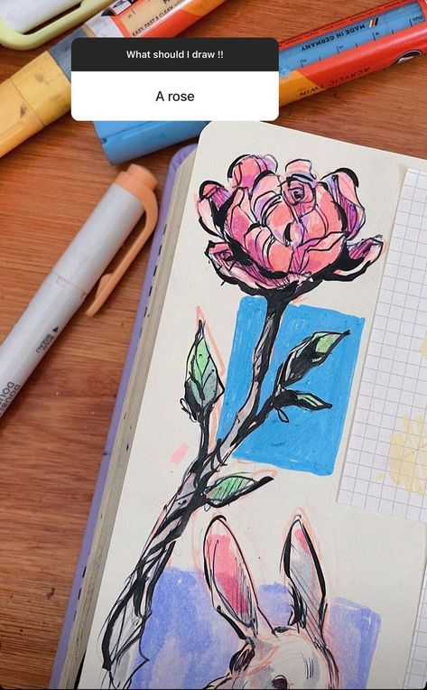 Sketchbook Spread, Sketchbook Journal, Sketchbook Cover, Sketchbook Art Journal, Marker Drawing, Sketchbook Inspiration, Cute Little Drawings, Book Art Drawings, Marker Art