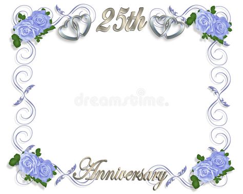 25th Anniversary Template. 3D silver hearts with blue roses for 25th Wedding ann , #SPONSORED, #hearts, #blue, #roses, #silver, #Anniversary #ad 25th Anniversary Templates, 25th Anniversary Invitation, Anniversary Template, Invitation Border, Happy Anniversary Photos, 25th Wedding Anniversary Invitations, Tarpaulin Design, Border Illustration, Anniversary Invitation