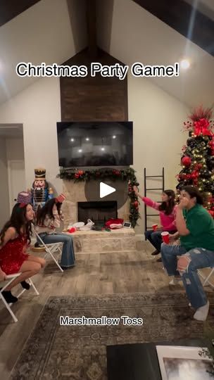 435K views · 12K reactions | Marshmallow Toss 🎁🦌
For this game I glued small boxes onto headbands and used real, large marshmallows. Each person got ten marshmallows and tried to get as many as they could into the present on their teammates head. Couple who gets the most into the present, wins.
The more animated your players get, the funner the game 🎉.
🎥 @savannah_balcazar  @itsjennyfranz @gianna_g412 @laurenreynagarcia @franzy05 @yvonne_eliz 
.
.
.
.
.
Christmas Game. Party game. Marshmallow toss. Holiday game. Holiday party.
#christmas #christmasparty #game #gamenight #famiky#familynight #holiday #holidays #holidayfun #holidayparty #games | Rebeca Ciavarino • Fort Worth Christmas Game With Marshmallows, Marshmallow Toss Game, Marshmallow Christmas Game, Christmas Couple Games, Christmas Olympic Games, Games For Christmas Party Families Fun, Christmas Game Party, Reindeer Games Christmas Party, Xmas Games For Family