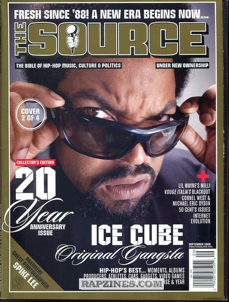 Ice Cube Albums, The Source Magazine, 90s Rappers Aesthetic, Cultura Hip Hop, Source Magazine, Hip Hop Poster, Music Collage, Some Nights, Gangsta Rap