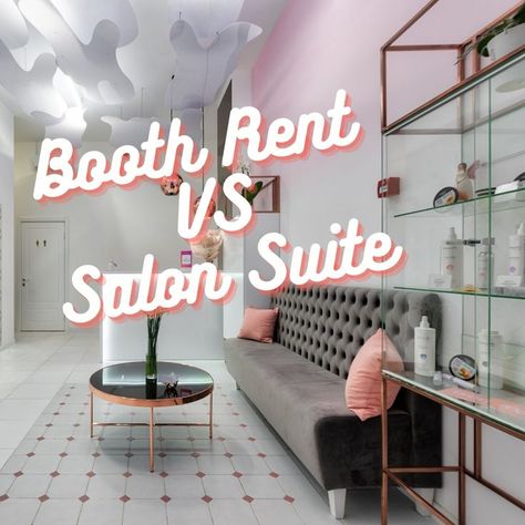 What is the difference between Booth Rent vs Salon Suite? When should you decide which is better for you and your business as a professional in the beauty industry? https://theexquisitefind.com/booth-rent-vs-salon-suite/ Suite Rental Salon, Hair Salon Booths, Salon Booth Rental Checklist, 600 Sq Ft Hair Salon, Salon Booth Rental Decor, Beauty Suites Ideas, Hairstylist Booth Ideas, Salon Republic Studios, Salon Suite Setup