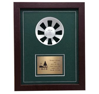 Framed Hole-in-One Ball Shadow Box Hole In One Display Golf Diy, Hole In One Display, Golf Awards, Golf Trophies, Golf Ball Displays, Putt Putt Golf, Golf Ball Crafts, Trophy Display, Trophy Plaques