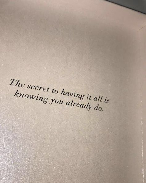The secret to having it all is knowing you already do✨ #carousel #adaywithme #olivegreen #bag #fashionbaby The Secret Of Having It All Is Knowing, The Secret To Having It All Is Knowing, Vanessa Core, Scorpio Season, Life Words, Calm Down, Carousel, Baby Fashion, Knowing You