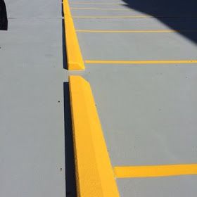 That's Epoxy! 865-680-9225 Knoxville TN parking lot striping Parking Area Design, Parking Curb, Parking Lot Striping, Parking Area, Wayfinding System, House Painter, Parking Sign, Space Painting, Public Realm