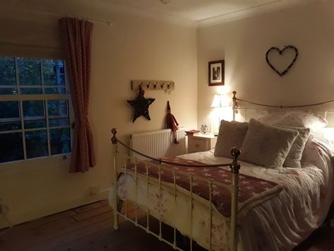 My new cosy bedroom at Bobbin Cottage. Follow me on Instagram. Cosy Country Bedroom, Cosy Cottage Bedroom, Bed Pics, Cosy Homes, Christmas Bedrooms, Heart Room, Cottage House Interior, Cottage Bedrooms, French Homes