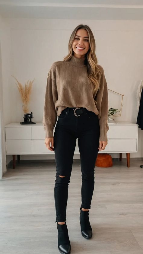 Black And Grey Plaid Pants Outfit, Fall Fashion For Women In 30s, Fall Outfit Inspo 2024 Work, Fall 2024 Office Outfits, Sweater Work Outfits Women, Trendy Work Outfits For Women Winter, Trending Fall Outfits 2024 Casual, Neutral Womens Outfits, Fall Winter Outfits 2024 2025 Trends