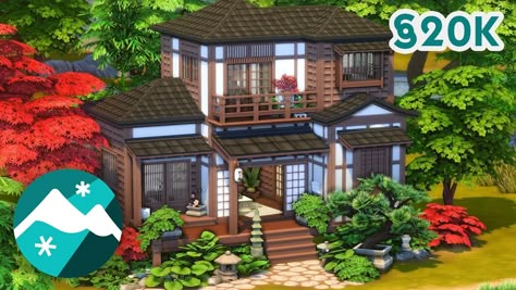 Sims 4 Japanese Apartment, Anime Houses, Snowy Escape, Cc The Sims 4, Japanese Apartment, Sims 4 House Building, Sims 4 House Design, Sims Building, Sims House Plans