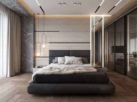 Modern Luxury Bedroom, Bedroom Bed Design, Minimalism Interior, Stylish Bedroom, Cool Ideas, Contemporary Bedroom, Minimalist Bedroom, Decor Rustic, Luxurious Bedrooms