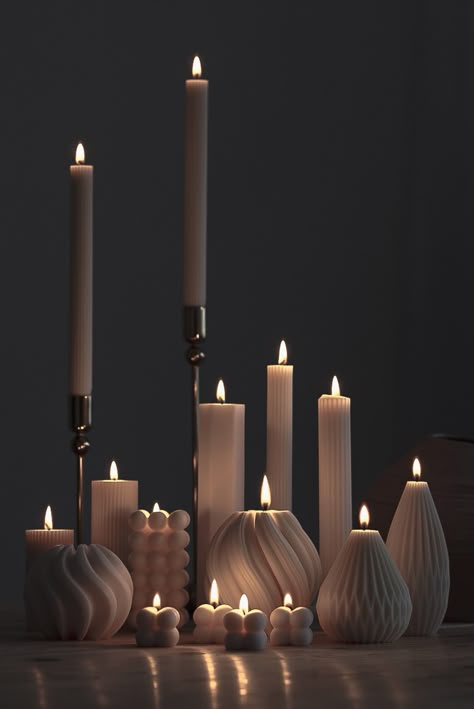 Luxurious Candles, Candle Photography, Expression Art, Candle Modern, Arte Aesthetic, Aesthetic Candle, Candles Aesthetic, Candle Design, Modern Candle