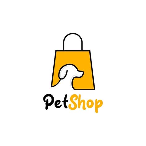 Pet Store Logo, Shopping Logo, Pet Shop Logo, Shop Vector, Vet Office, Pet Logo, Pet Logo Design, Logo Symbol, Vector Logo Design