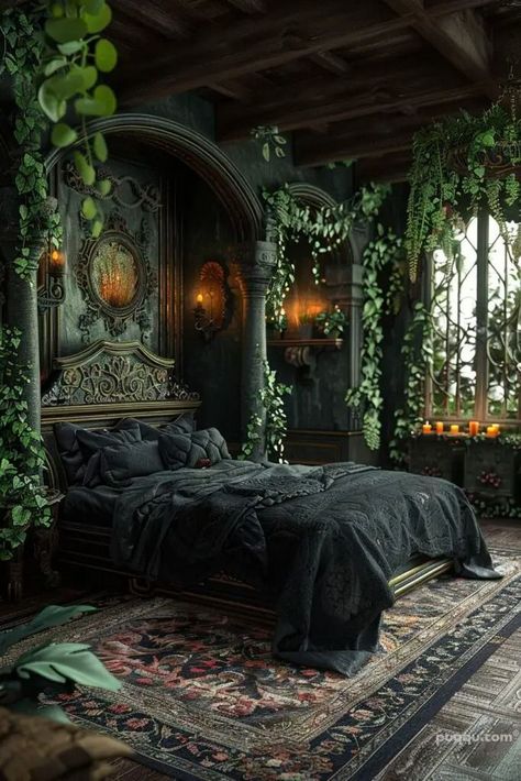 Bedroom Fairycore, Bedroom Japandi, Cottagecore Bedroom Ideas, Fairycore Decor, Fairycore Room, Forest Bedroom, Japandi Bedroom, Glam Bedroom Decor, Bedroom Scandinavian