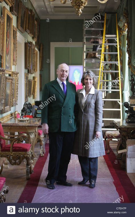 Download this stock image: Chatsworth House in Derbyshire which is to re-open after an extensive facelift. Pictured are The Duke and Duchess of Devonshire - C7EH7P from Alamy's library of millions of high resolution stock photos, illustrations and vectors. Duchess Of Devonshire, Mitford Sisters, Duke Of Devonshire, Country Gentleman, Chatsworth House, Duke And Duchess, Light Box, Gentleman, Photo Image