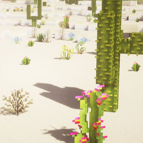 Cit Minecraft, Minecraft Cactus, Minecraft Farming, Pixelart Minecraft, Minecraft Details, Minecraft Concept, Casa Minecraft, Minecraft Addons, Minecraft Earth