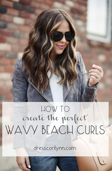 How Do You Make Your Hair Wavy, How To Do The Wavy Hair Look, Wavy Bottom Hair, How To Style Hair Wavy Loose Curls, Large Wavy Hair, How To Get The Perfect Wavy Hair, How To Get Long Waves In Hair, Hairstyles For Waves Hair Natural, Long Wavy Hair How To