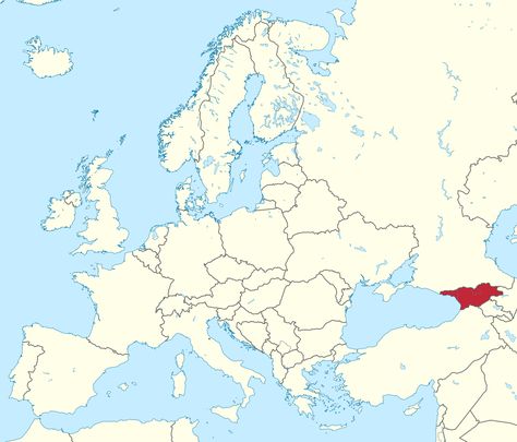 Georgia map Europe Germany Facts, Barbados Travel, Europe Map, Location Map, Western Europe, World Cultures, Bratislava, Zagreb, Countries Of The World