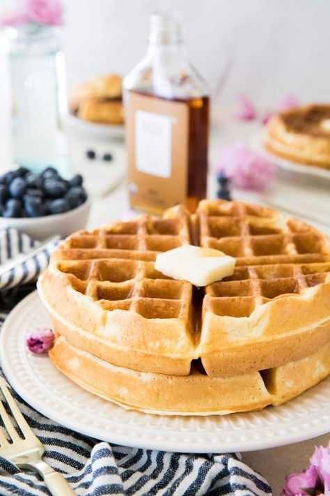 My Favorite Waffle Recipe Best Waffle Recipe, Easy Waffle Recipe, Buttermilk Waffles, Fried Chicken And Waffles, How To Make Waffles, Waffles Easy, Homemade Waffles, Breakfast Waffles, Waffle Mix