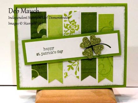 Stampin Up St Patricks Day Cards, St Patrick’s Day Cards, St Patricks Day Cards Handmade, Diy St Patricks Day Cards, Ireland Facts, St Patrick's Day Cards, St Patricks Day Cards, St Patricks Crafts, White Banner