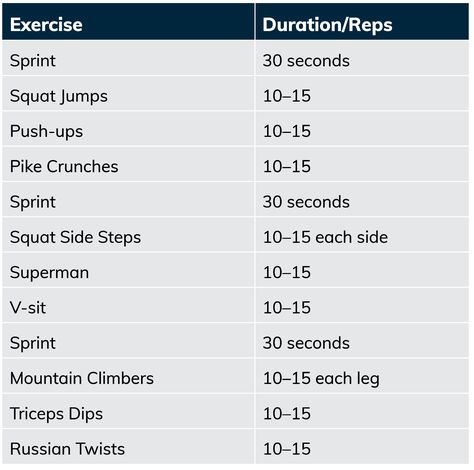 Muscular Endurance Workout, Sprint Circuit Workout, Muscular Endurance Exercises, Endurance Training Workouts, Weight Circuit, Body Weight Circuit, Volleyball Conditioning, Sprint Workout, Circuit Workouts