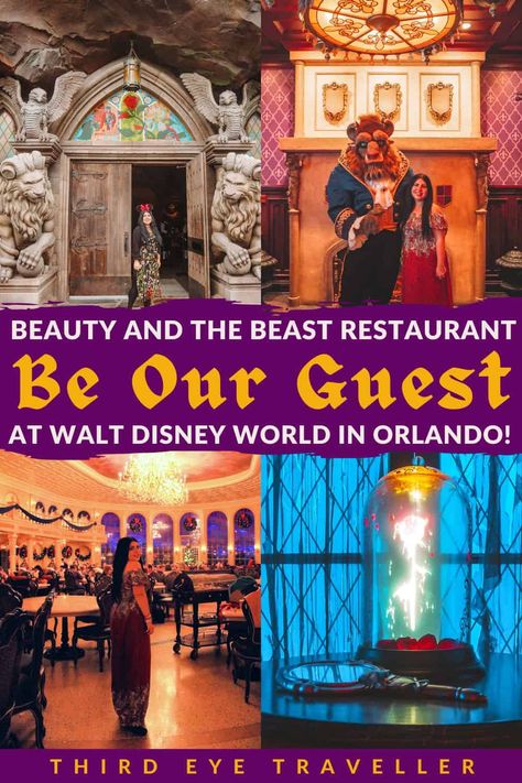 Beauty and the Beast Be Our Guest Restaurant Review Walt Disney World Beasts Castle Disney World, Be Our Guest Disney World, Be Our Guest Beauty And The Beast, Magic Kingdom Parade, Be Our Guest Disney, The Grey Stuff, Be Our Guest Restaurant, Beauty And The Beast Tattoo, Outfits For Dinner