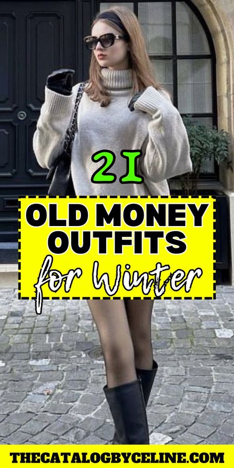 21 Old Money Looks for Winter that are Chic & Classy | Old Money Outfits | Winter Outfits Sweater Skirt Combo, Cold Weather Attire, Winter Outfits Aesthetic, Winter Outfits Cold, Winter Outfit Inspiration, Trendy Fall Outfits, Cold Weather Outfits, Trendy Fall, Classy Chic