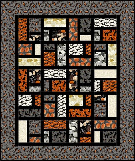 Halloween Quilt Patterns, Fall Quilt Patterns, Panel Quilt Patterns, Block Quilts, Big Block Quilts, Stained Glass Quilt, African Quilts, Quilting Designs Patterns, Quilt Square Patterns