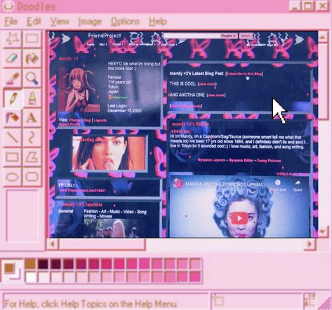 My Space inspo edit Pink Myspace Aesthetic, Myspace Profile Aesthetic, Old Myspace Layout, Myspace Aesthetic Y2k, 2000 Website Aesthetic, Y2k Blog Aesthetic, Y2k Digital Aesthetic, Y2k Website Aesthetic, Myspace Aesthetic Layout