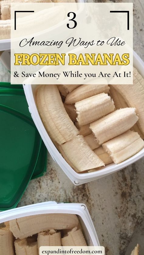 Freezing bananas is an amazing way to save money and add more convenience to your life. I am always looking for easy and effective ways to save money. So buying nutritious food, like bananas, on sale and preserving them in convenient ways for later use is right at the top of my list. Aside from all the incredible things you can make with them! In this article, I’ll share three amazing ways to use frozen bananas, as well as how I prepare and store them. Freezing Bananas How To, Things To Do With Frozen Bananas, Banana Bread From Frozen Bananas, Frozen Banana Recipes Healthy, How Do You Freeze Bananas, Recipes For Frozen Bananas, Things To Make With Frozen Bananas, Frozen Bananas What To Do With, How To Use Frozen Bananas